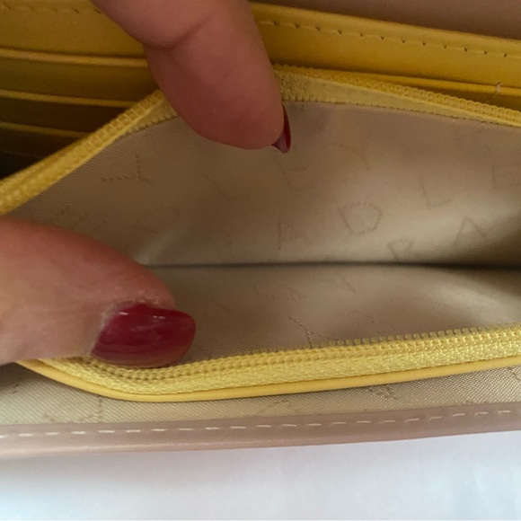 Radley London Pink and Green Women's Large Wallet - Picture 5 of 7